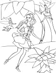 Coloriage Barbie fée