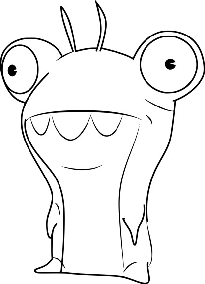 Bubbaleone Slugterra coloring page