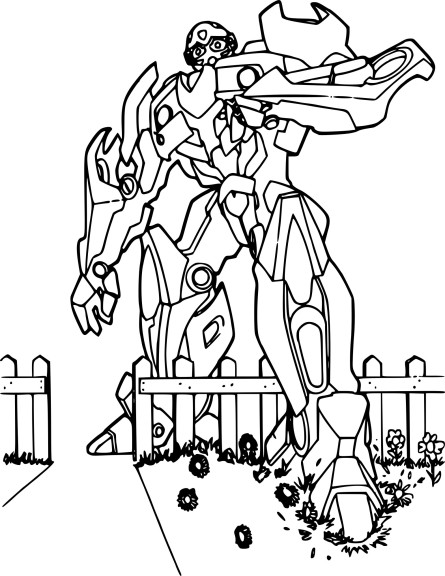 Bumblebee Transformers coloring page