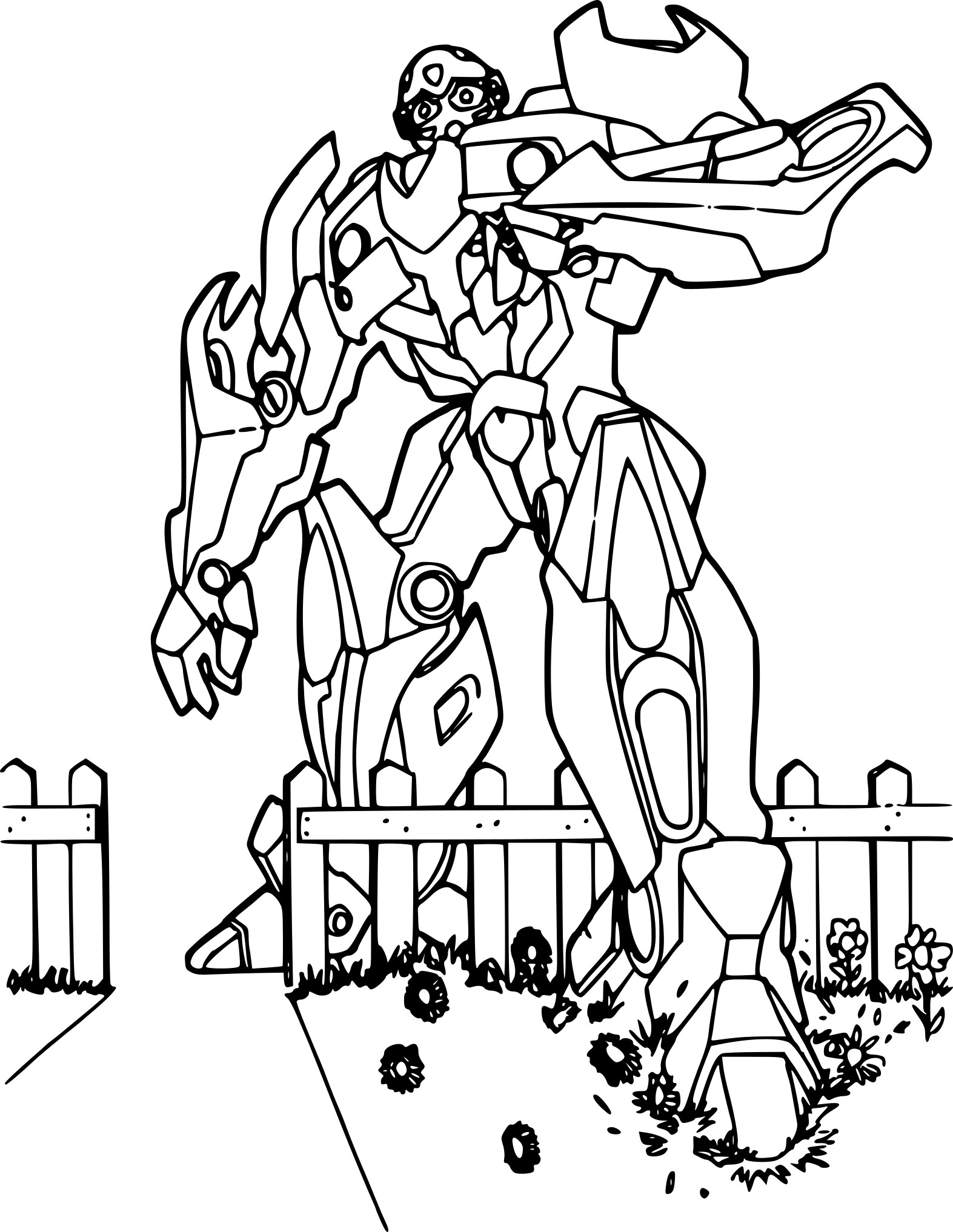 Bumblebee Transformers coloring page