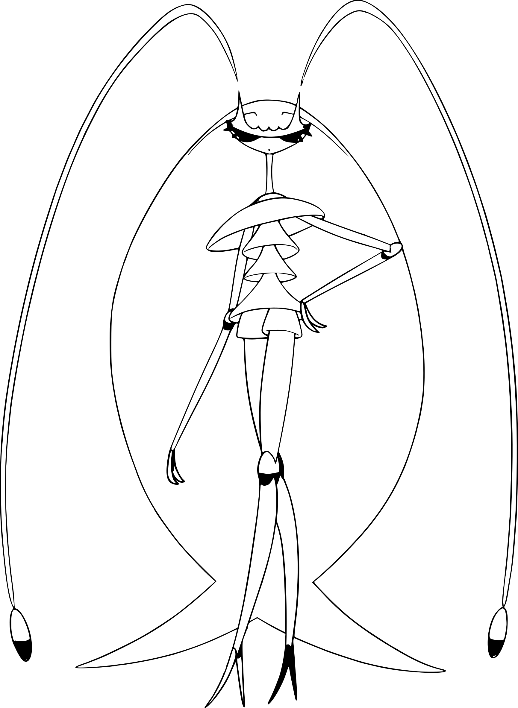 Pheromosa Pokemon coloring page