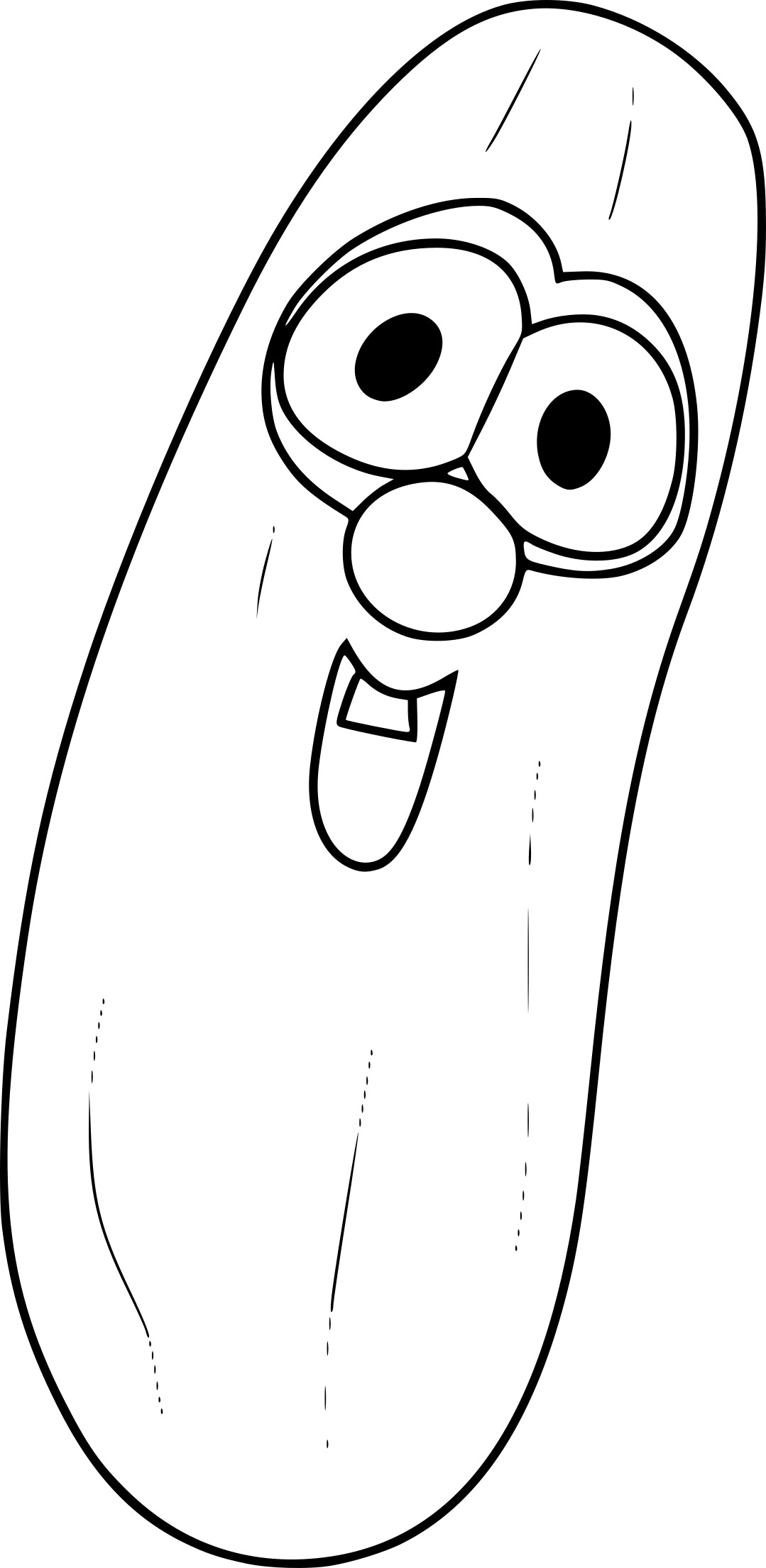 Cucumber Vegetables coloring page