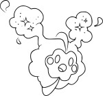 Pokemon Cosmog coloring page