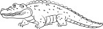 Crocodile Les Pitous coloring page