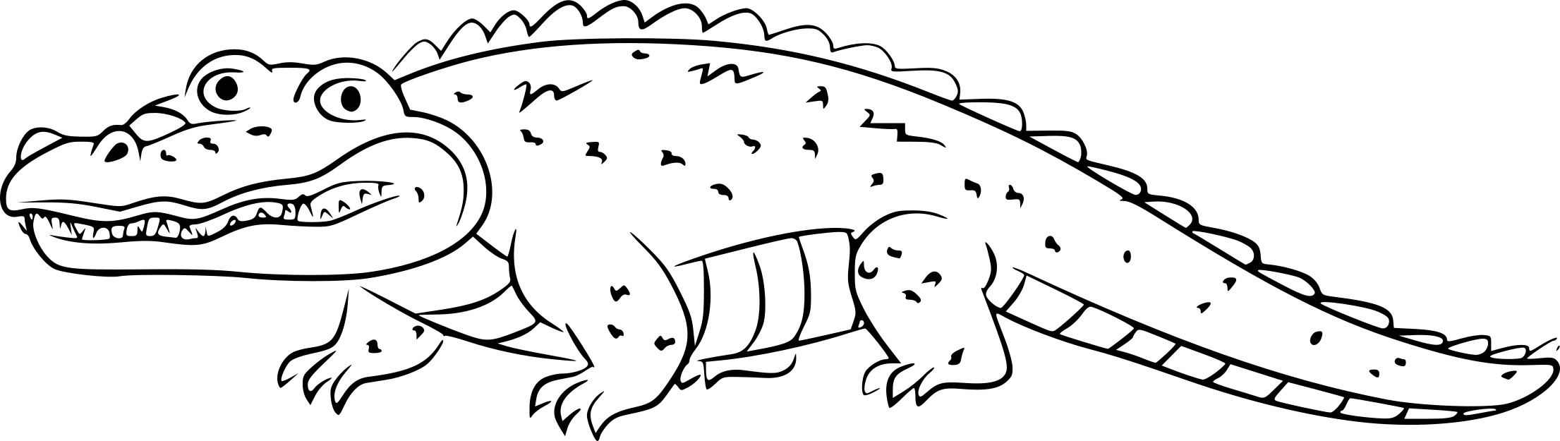 Crocodile Les Pitous coloring page