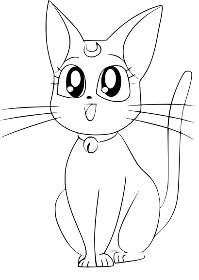 Diana Sailor Moon coloring page