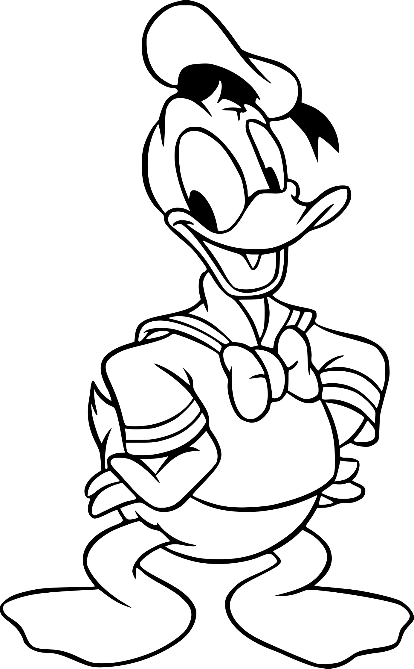 Donald Duck coloring page