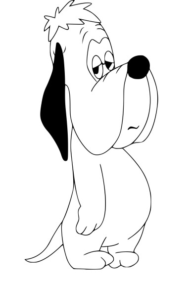 Disegno di Il cane Droopy da colorare