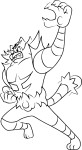 Incineroar Pokemon coloring page