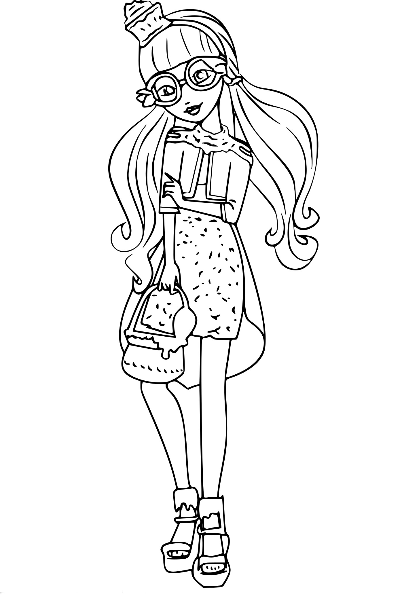 Ginger Breadhouse Ever After High coloring page