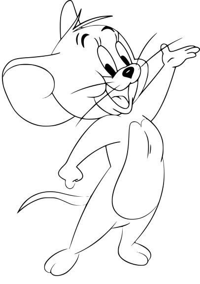 Jerry The Mouse coloring page