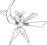 Kartana Pokemon coloring page