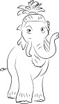 Katie Ice Age coloring page