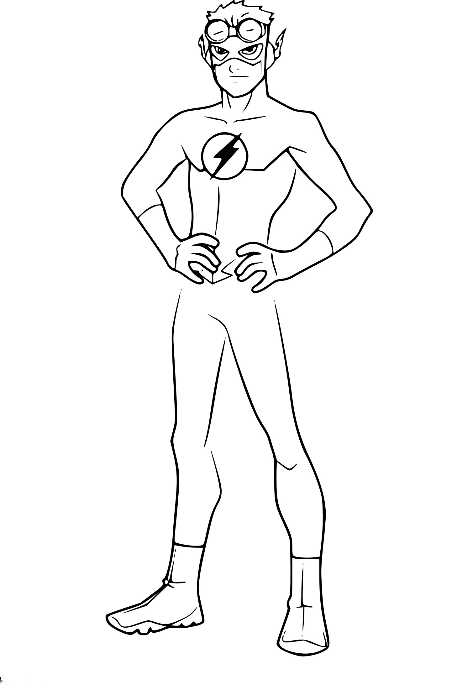 Kid Flash coloring page