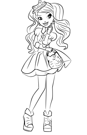 Kitty Cheshire Ever After High coloring page