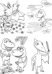 The Dino Train coloring page