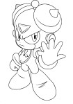 Megaman Time Man coloring page