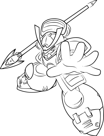 Coloriage Megaman Yamato