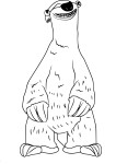 Milton Ice Age coloring page