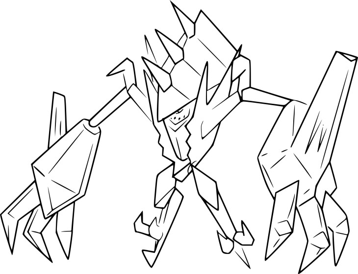 Necrozma Pokemon coloring page