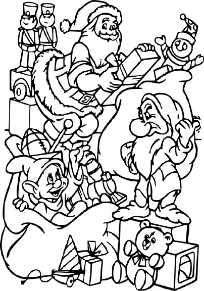 Coloriage Noel Disney