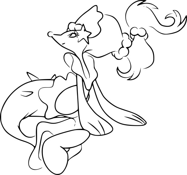 Pokemon Primarina coloring page