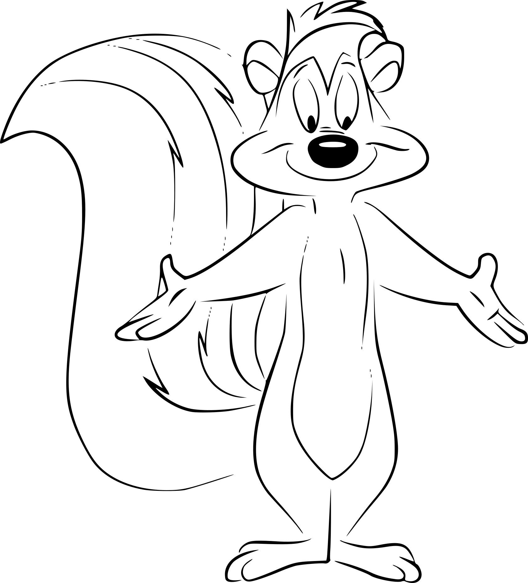 Pepe The Skunk coloring page