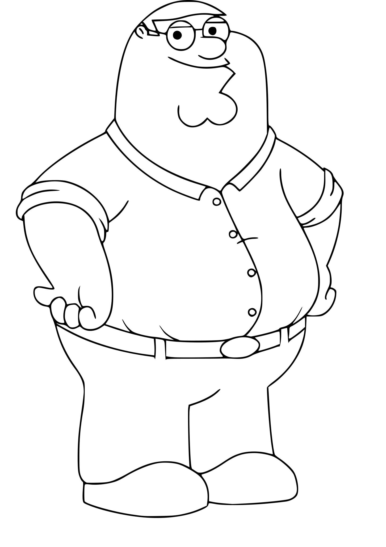 Disegno di Peter Griffin da colorare