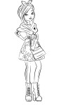 Poppy Ohair Ever After High coloring page