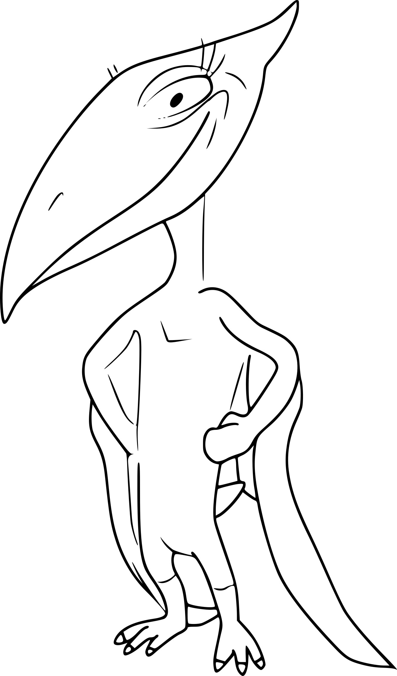 Coloriage Pteranodon dinosaure