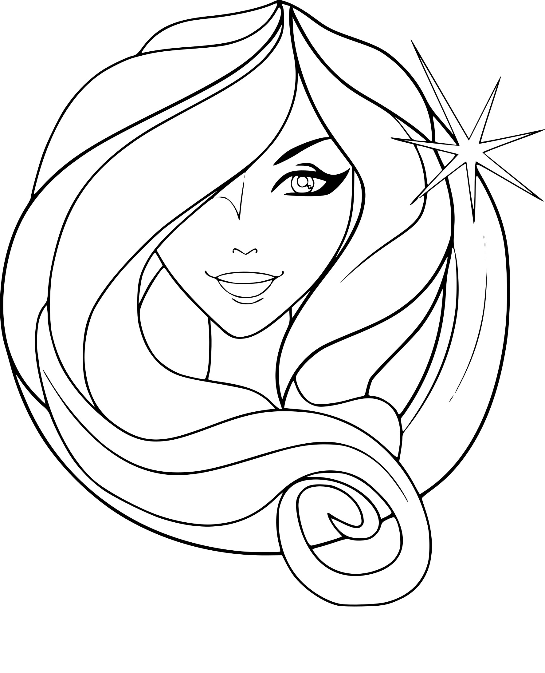 Virgo Sign coloring page