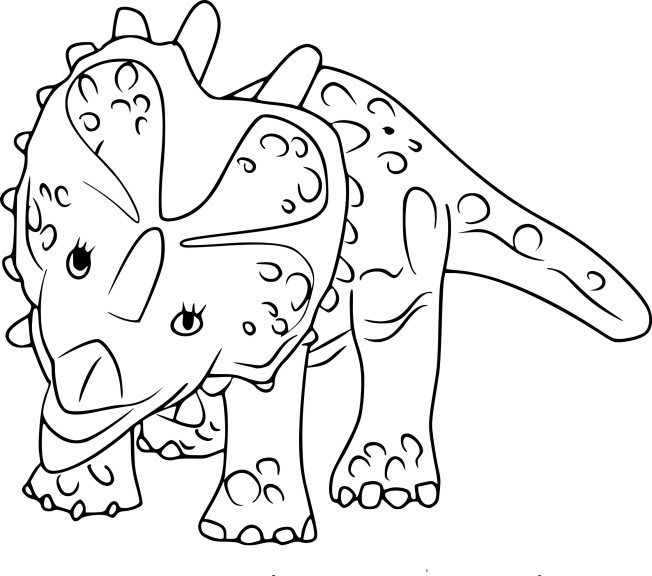 Disegno di Dinosauro Styracosaurus da colorare