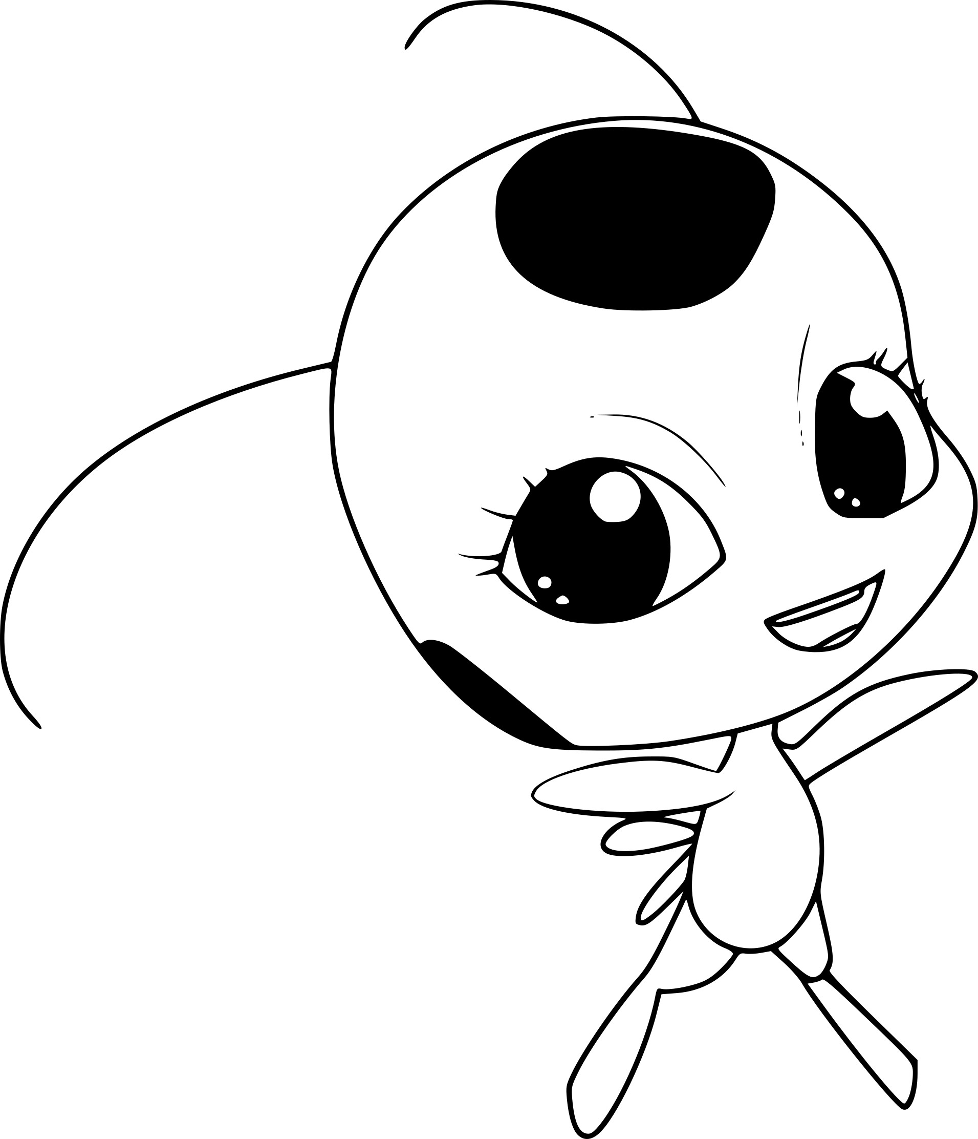 Tikki Kwami coloring page