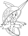 Tapu Fini Pokemon coloring page