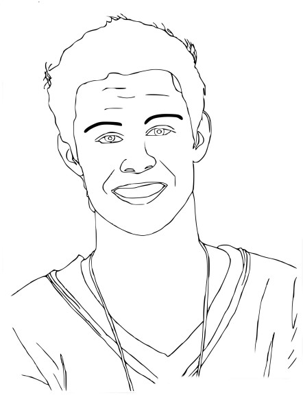 Tomas Violetta coloring page