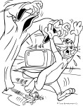 Coloriage Tom et Jerry la peur