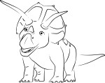 Triceratops Dinosaur coloring page