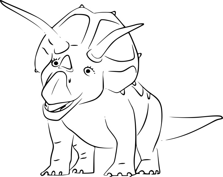 Triceratops Dinosaur coloring page