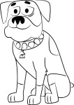 Tyson Les Pitous coloring page