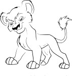 Coloriage Vitani Roi Lion 2