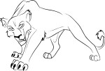 Coloriage Zira Roi Lion 2