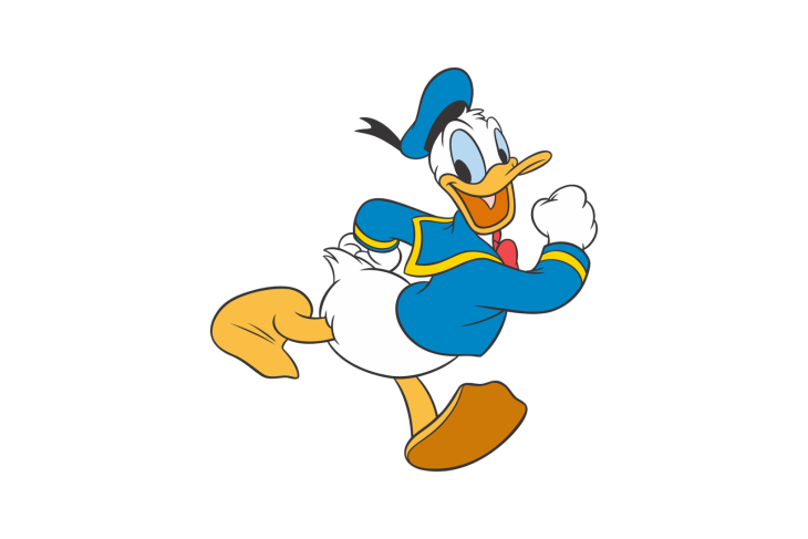 Disegno di Donald Disney da colorare