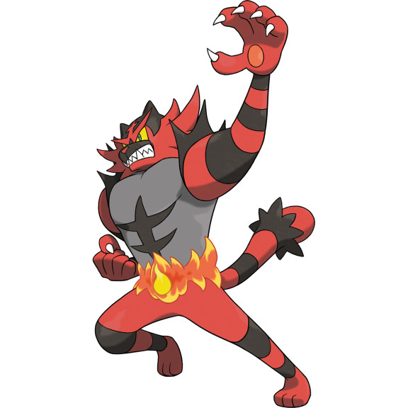 Disegno di Pokemon Incineroar da colorare