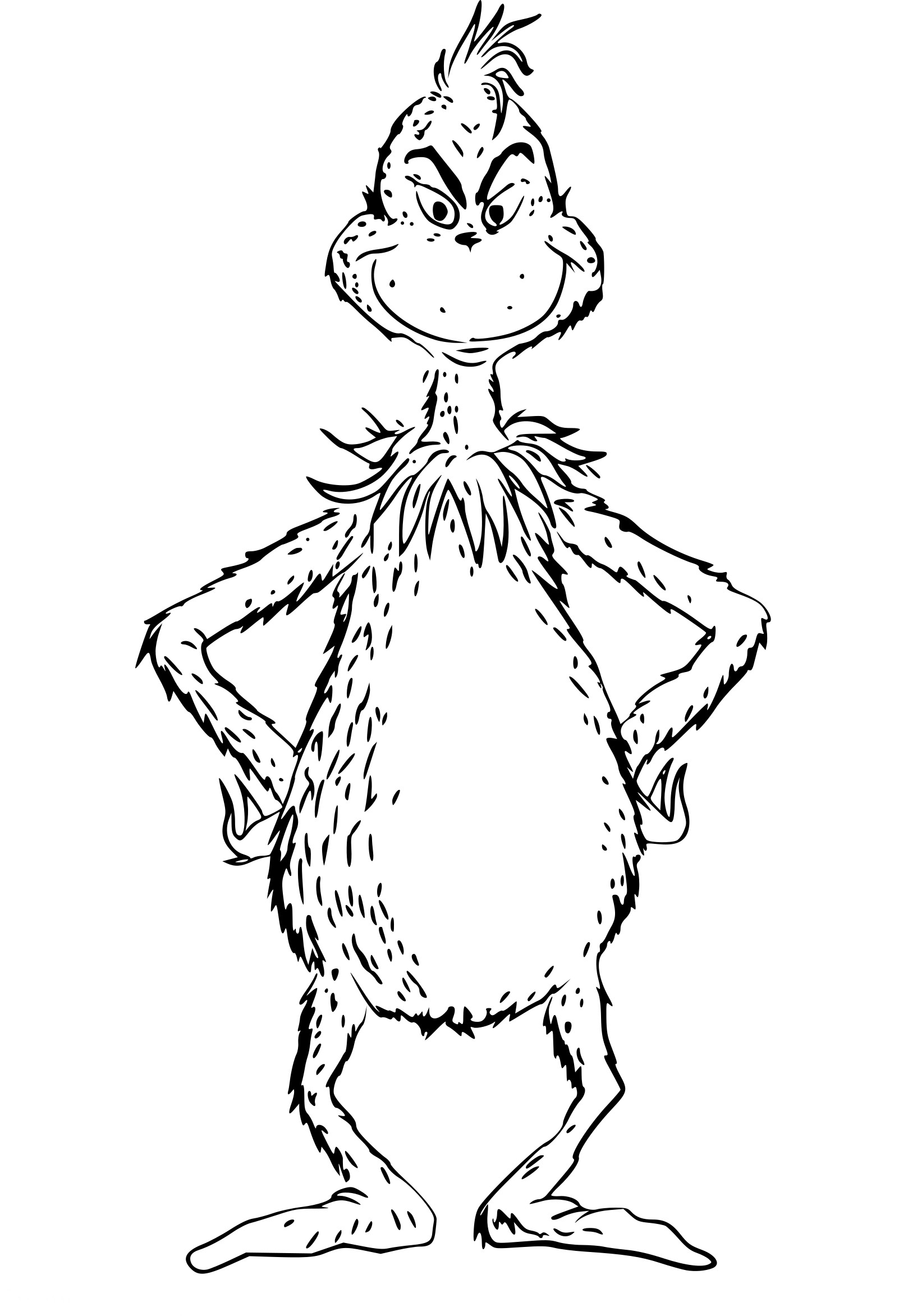The Grinch Free coloring page
