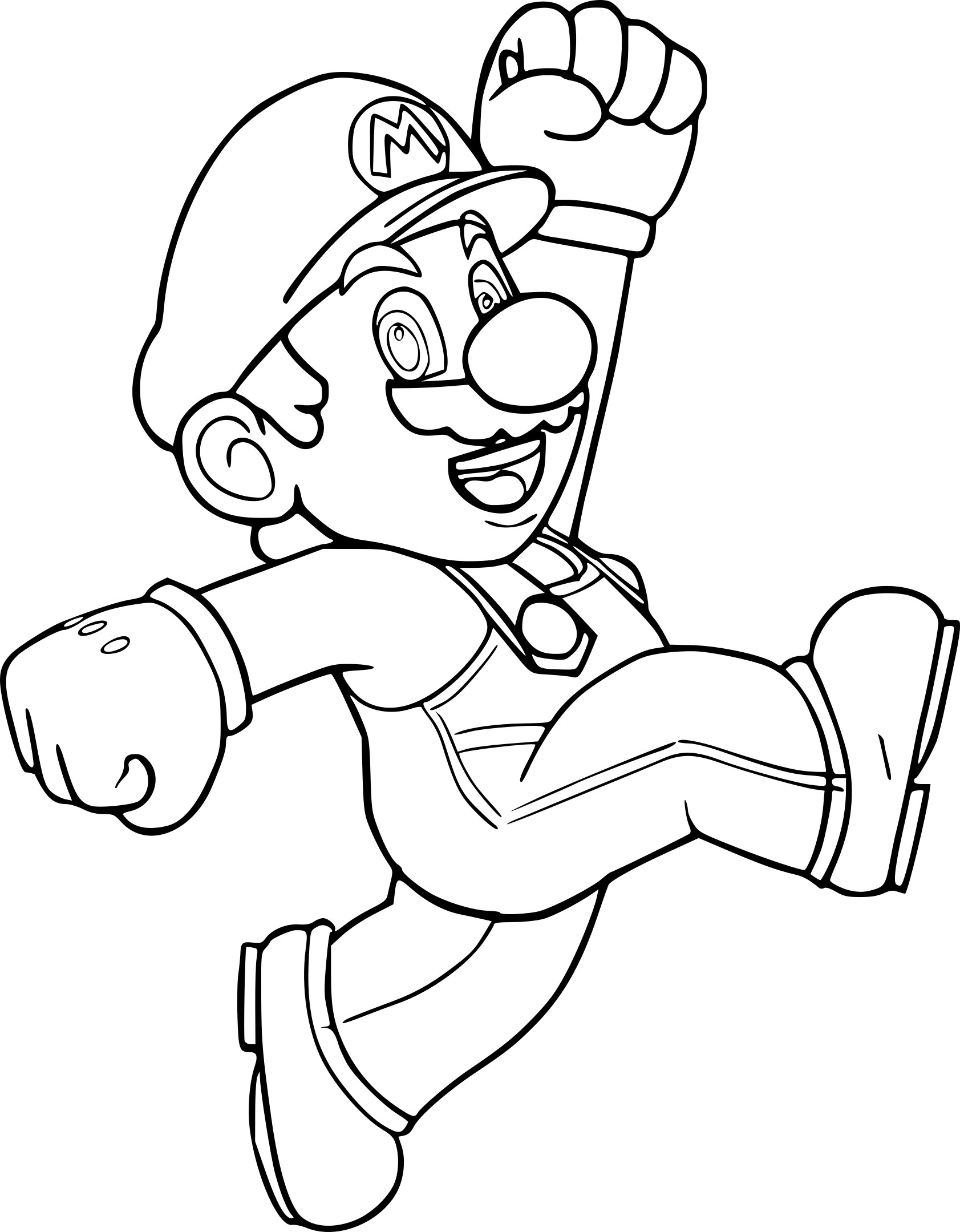 Mario coloriage