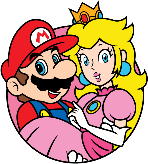 Mario et Peach