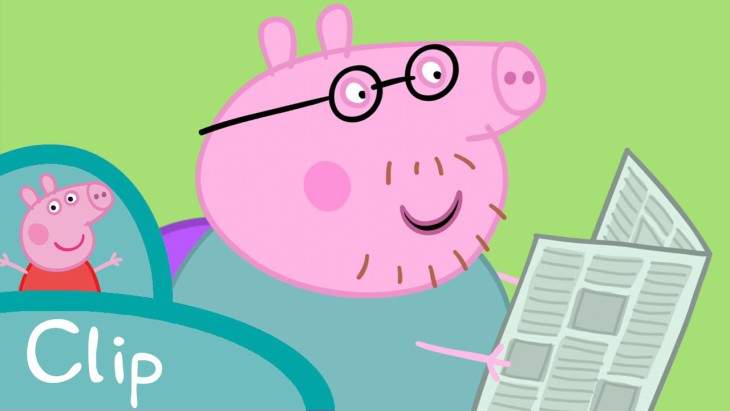 Disegno di Papà Pig in Peppa Pig da colorare