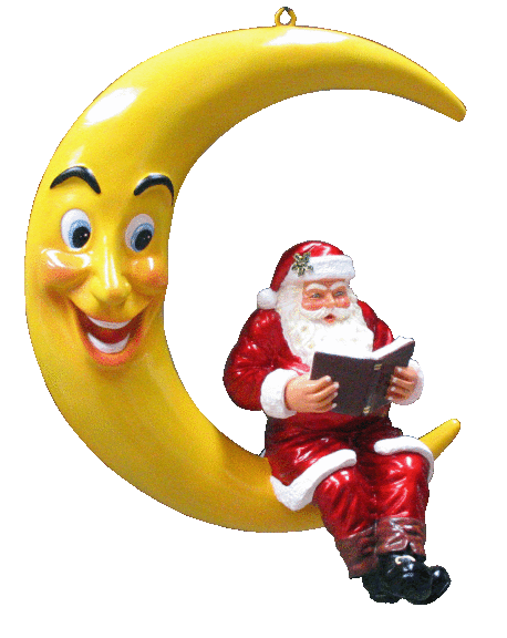 Pere Noel sur la lune