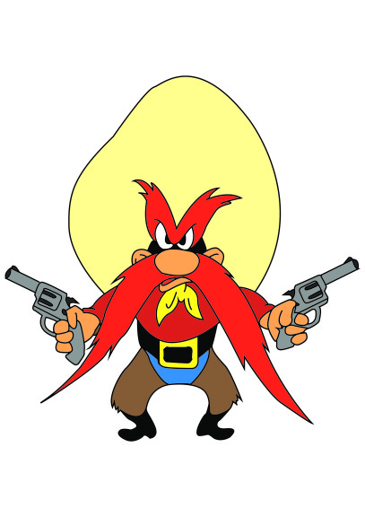 Disegno di Sam il pirata Looney Tunes da colorare