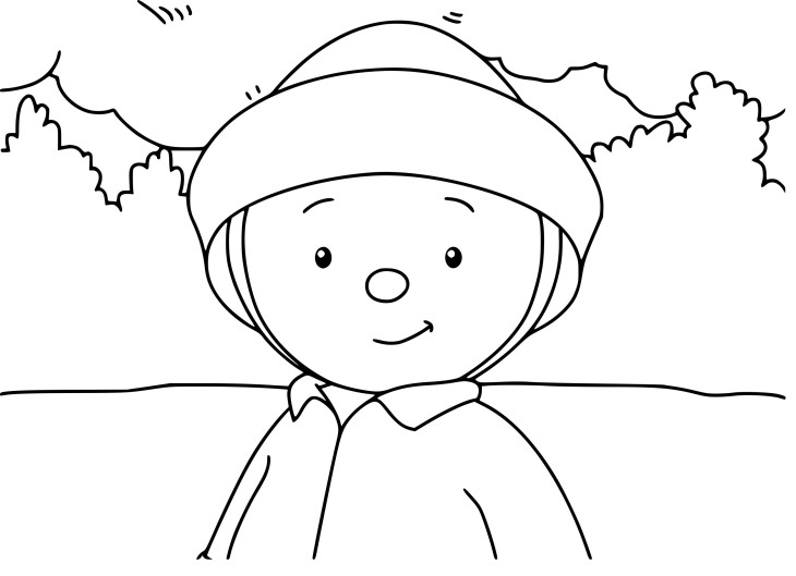 Tchoupi Free coloring page